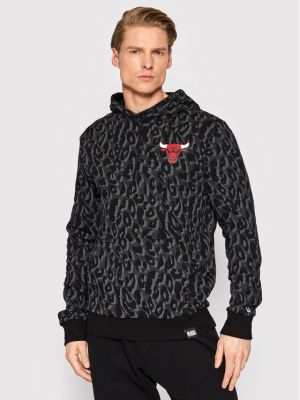 Raštuotas džemperis leopardinis New Era pilka