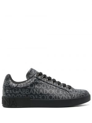 Jacquard sneakers Dolce & Gabbana fekete