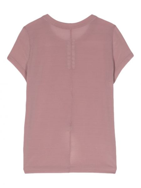 T-krekls ar apaļu kakla izgriezumu Rick Owens rozā