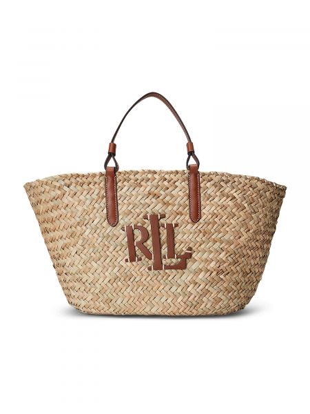 Nakupovalna torba Lauren Ralph Lauren rjava