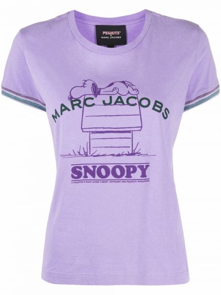 Camiseta con estampado Marc Jacobs violeta