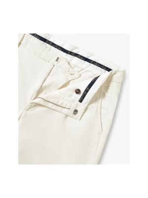 Pantalones chinos rotos de algodón Brooks Brothers blanco