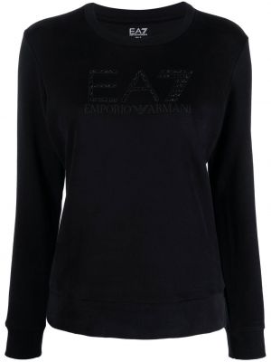 Суитчър с принт Ea7 Emporio Armani черно