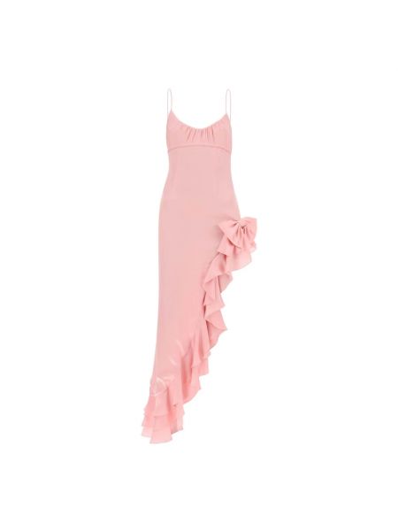 Sukienka z falbankami Alessandra Rich różowa