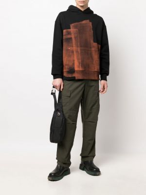 Abstraktas kokvilnas kapučdžemperis ar apdruku A-cold-wall*