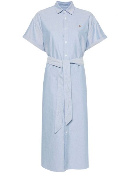 Ленена памучна блуза бродирана Polo Ralph Lauren