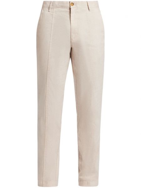 Filz leinen gerade hose Michael Kors beige