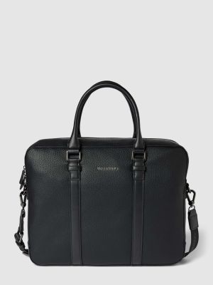 Torba na laptopa w jednolitym kolorze Valentino Bags czarna