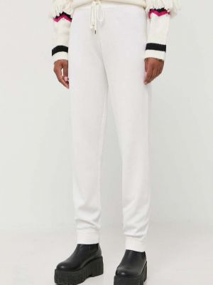 Однотонные спортивные штаны Pinko белые