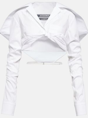 Medvilninė marškiniai Jacquemus balta