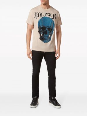 T-shirt en coton en cristal Philipp Plein