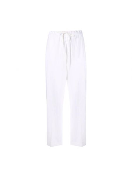 Białe proste spodnie Mm6 Maison Margiela