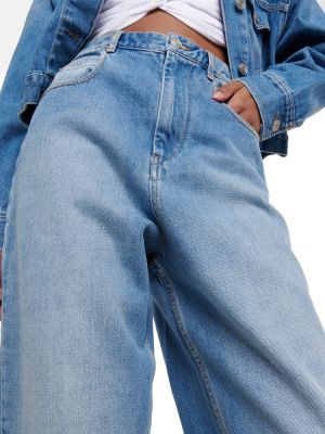 Skinny fit džínsy s vysokým pásom Marant Etoile modrá