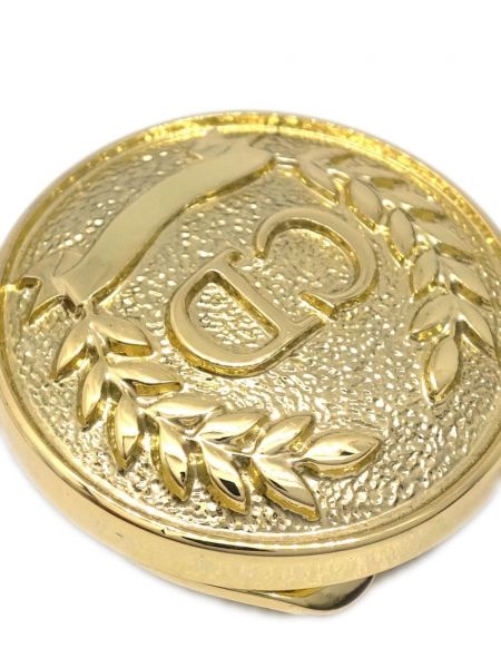 Kolczyki na guziki Christian Dior Pre-owned złote