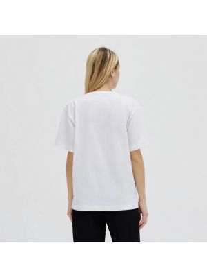 Camiseta de algodón Moschino blanco