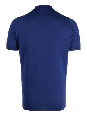 T-shirt aus baumwoll John Smedley blau