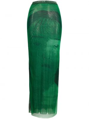 Макси пола с принт Ottolinger зелено