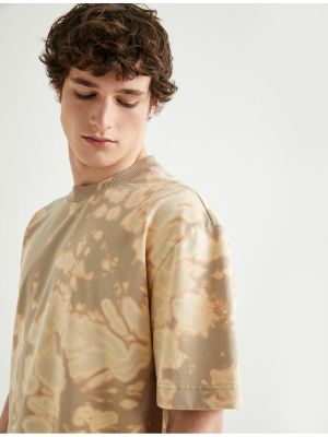 Oversize abstraktas polo krekls ar īsām piedurknēm Koton
