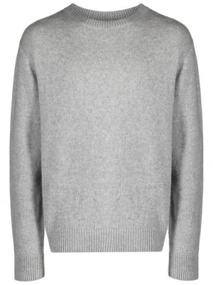 Плетен пуловер с кръгло деколте The Elder Statesman сиво