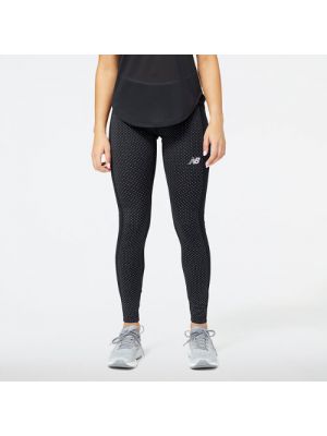 Reflektierender leggings mit print New Balance schwarz