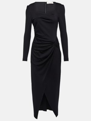 Midi šaty jersey Diane Von Furstenberg černé