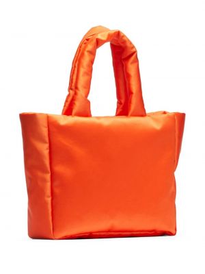 Satin shopper handtasche N°21 orange