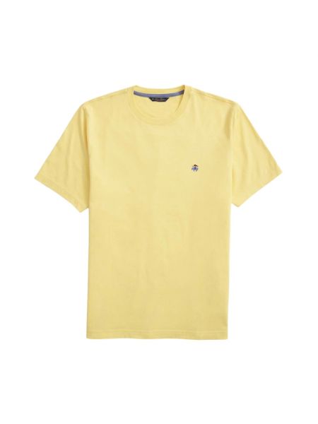 T-shirt en coton Brooks Brothers jaune