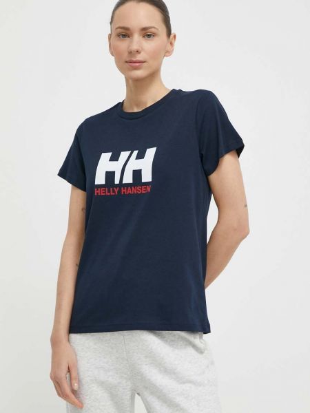 Pamučna majica Helly Hansen plava