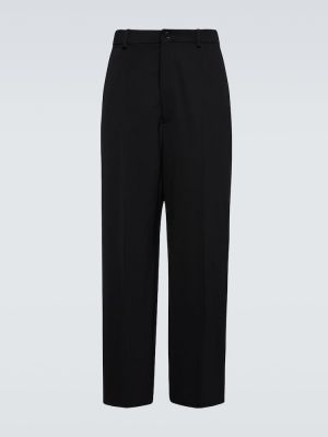 Klasické kalhoty relaxed fit Balenciaga černé