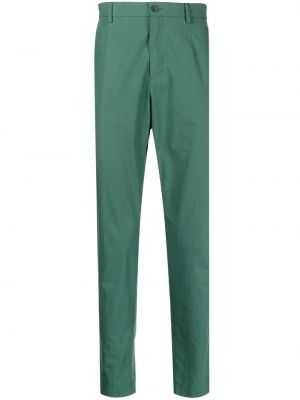 Памучни панталон slim Dolce & Gabbana зелено