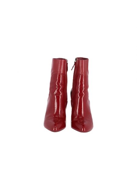 Botas de agua de cuero Louis Vuitton Vintage rojo