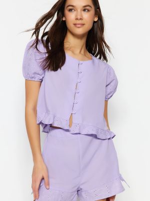 Пижама Trendyol виолетово