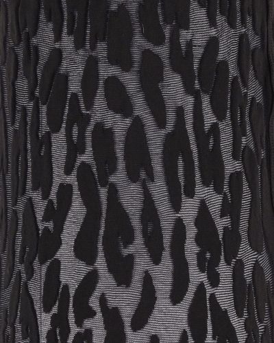 Hlačne nogavice s potiskom z leopardjim vzorcem z mrežo Wolford črna