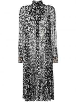 Robe mi-longue à imprimé Versace