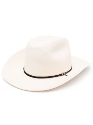 Вълнена шапка от филц Van Palma бяло