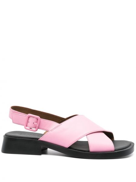 Dabīgās ādas sandales Camper rozā