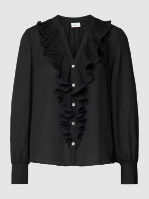Czarna bluzka z falbankami S.oliver Black Label