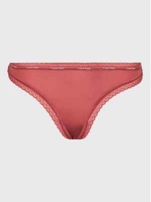 Kalhotky string Calvin Klein Underwear růžové