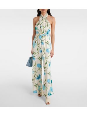 Φλοράλ ολόσωμη φόρμα Diane Von Furstenberg μπλε
