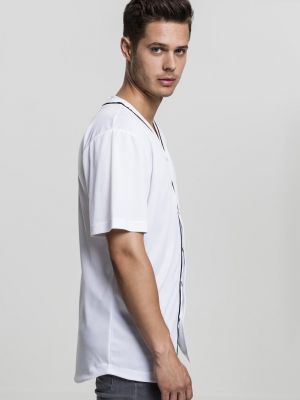 Džerzej košeľa so sieťovinou Urban Classics biela