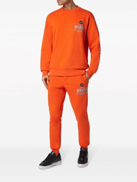 Sweatshirt mit print Philipp Plein orange