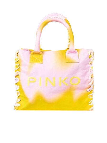 Shopper torbica za plažu Pinko žuta