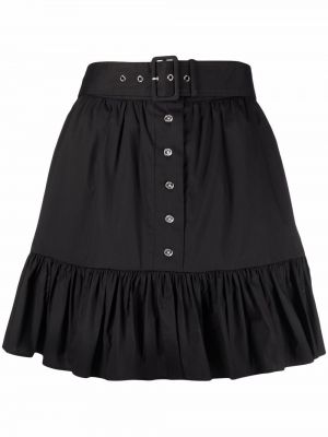 Βαμβακερή φούστα mini Michael Michael Kors μαύρο