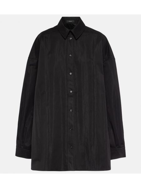 Oversized bavlnená košeľa Wardrobe.nyc čierna