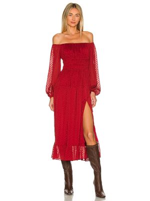 Červené šaty ke kolenům Tularosa