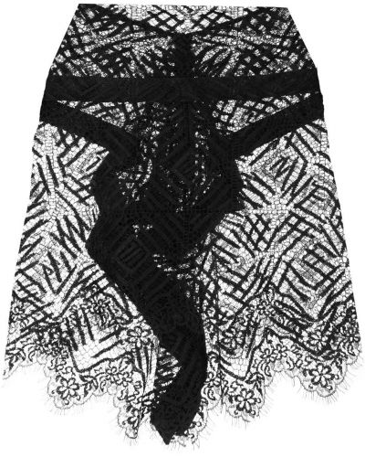 Falda de encaje Michelle Mason negro