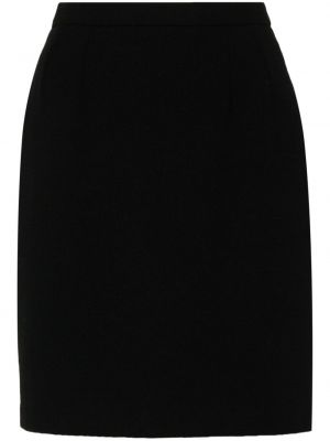 Vlnená sukňa Christian Dior čierna