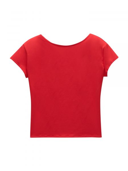 T-shirt Pull&bear rouge