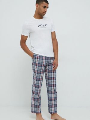 Памучна пижама с принт Polo Ralph Lauren