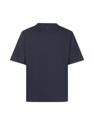 Camicia di cotone in jersey Ami Paris blu